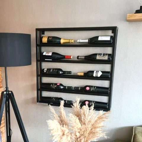 Wijnrek Vino Symmetria | Zwart Staal - Luxury Taste